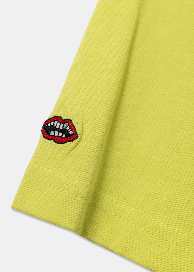 Chrome Hearts Neon Yellow Chrome Hearts x Matty Boy Chain Face T-Shirt outlook