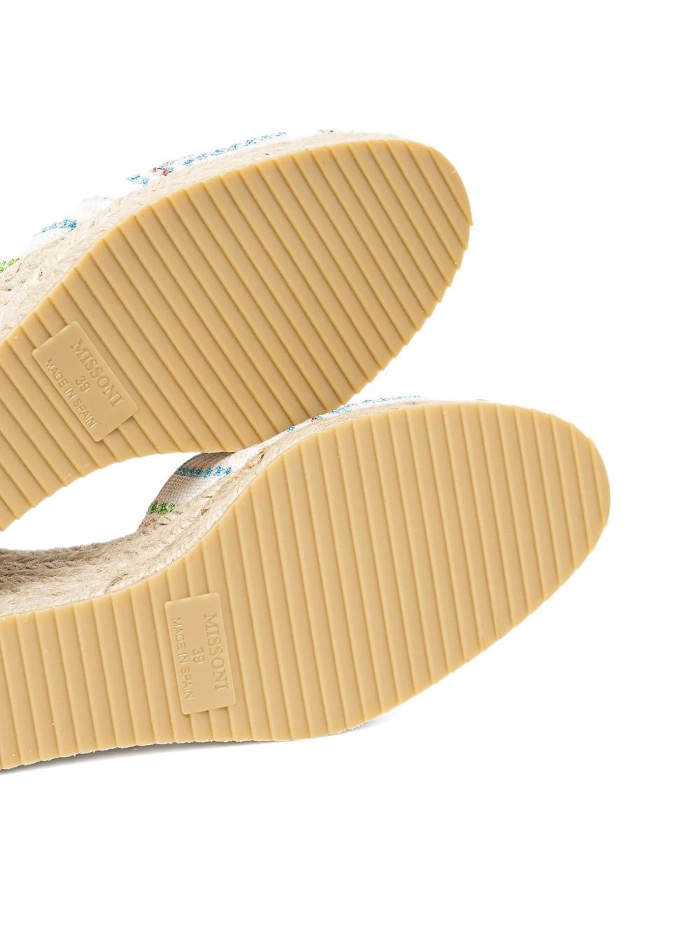 Carina embroidered wedge sandals - 5
