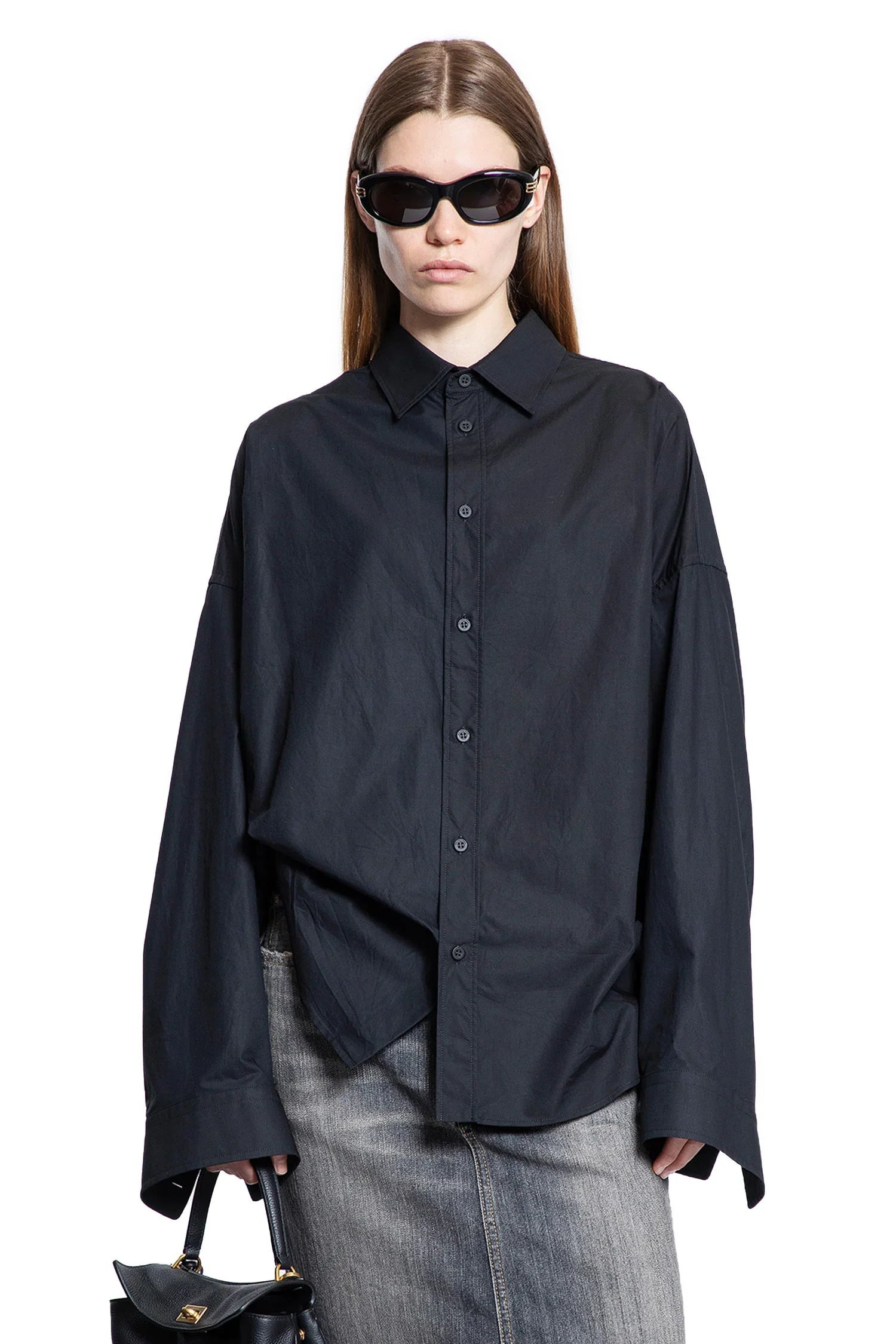 Lace-Up-Shirt-In-Regenartive-Cotton-Poplin - 5