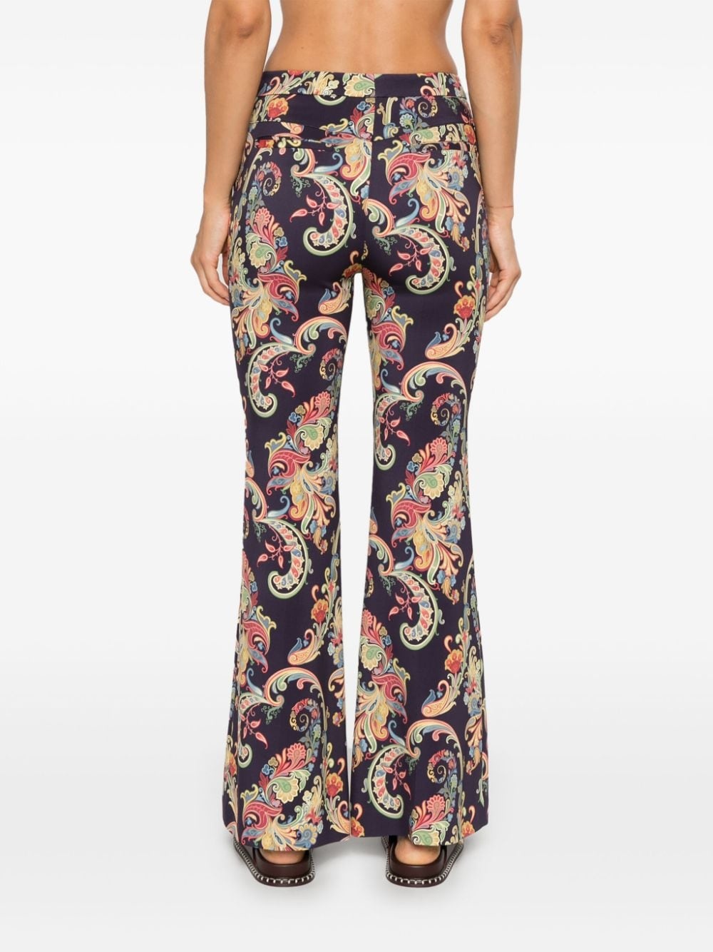 paisley-print trousers - 4