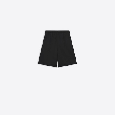 BALENCIAGA Men's Sporty B Basketball Shorts in Black outlook