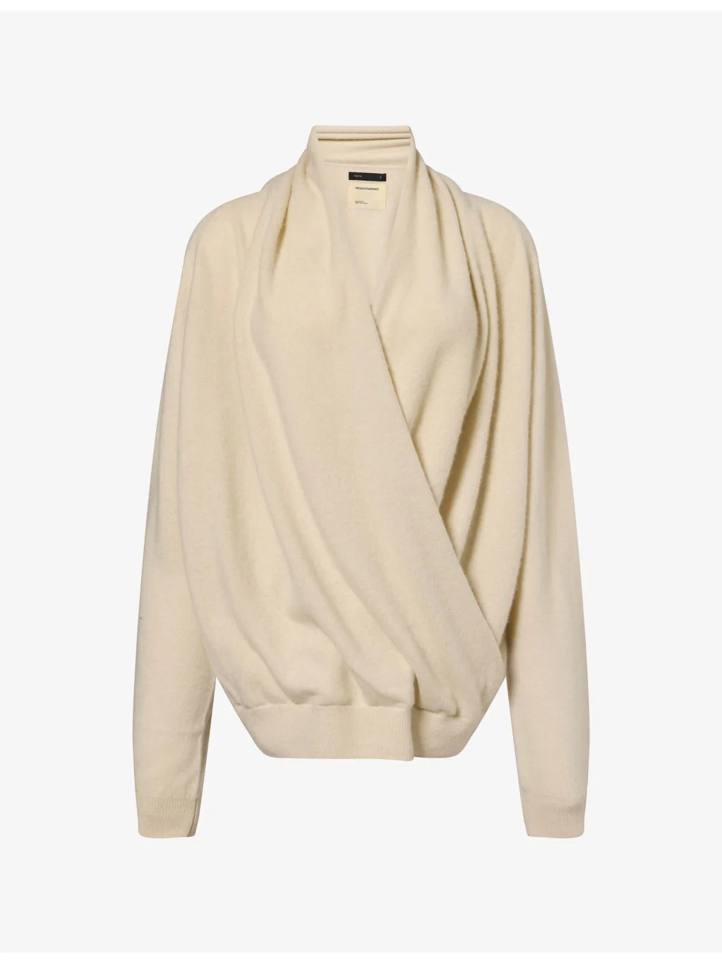 Cross Draped Cashmere Jumper - 1