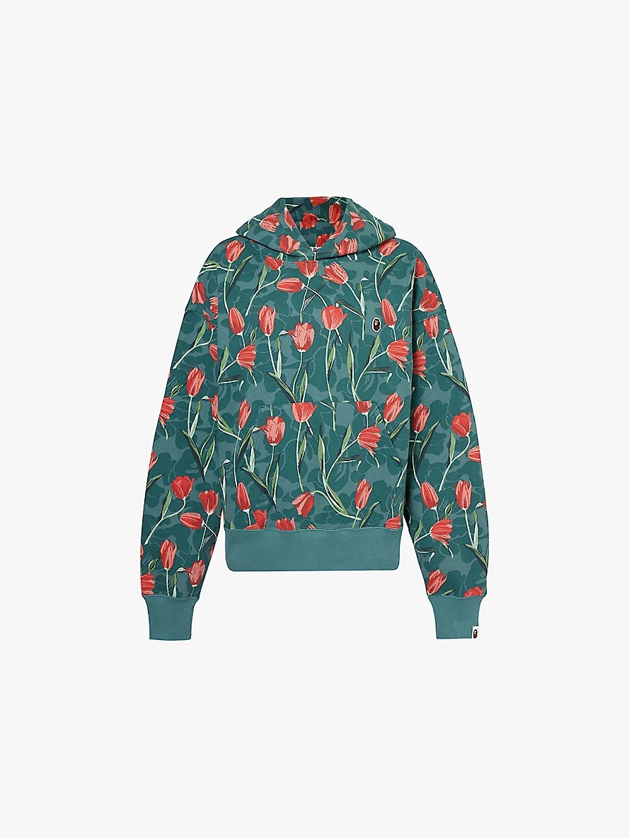 Tulip Camo oversized cotton-jersey hoody - 1