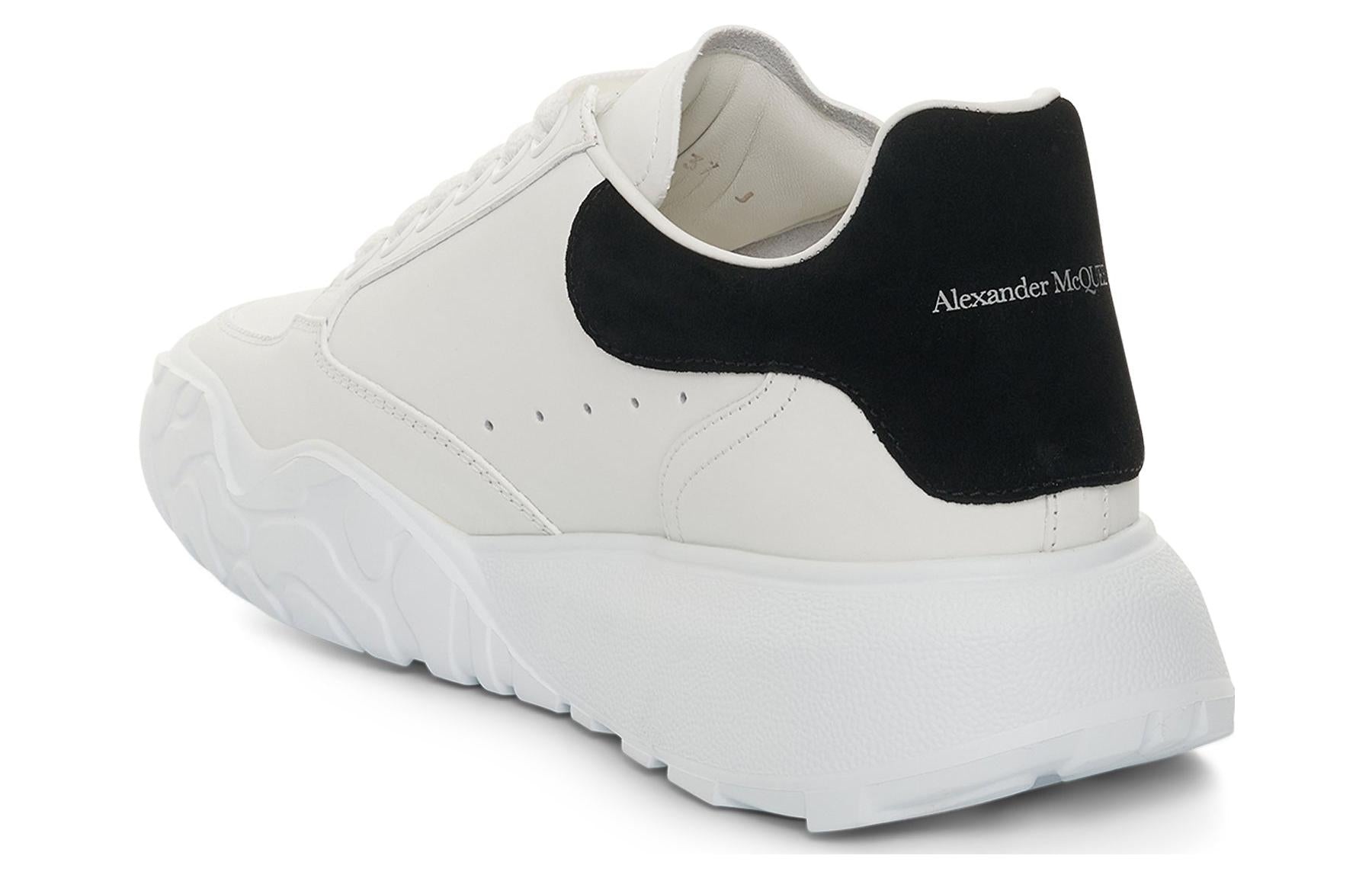 (WMNS) Alexander McQueen Oversized Court Trainer 'White Black' 633915WIA9A9061 - 5