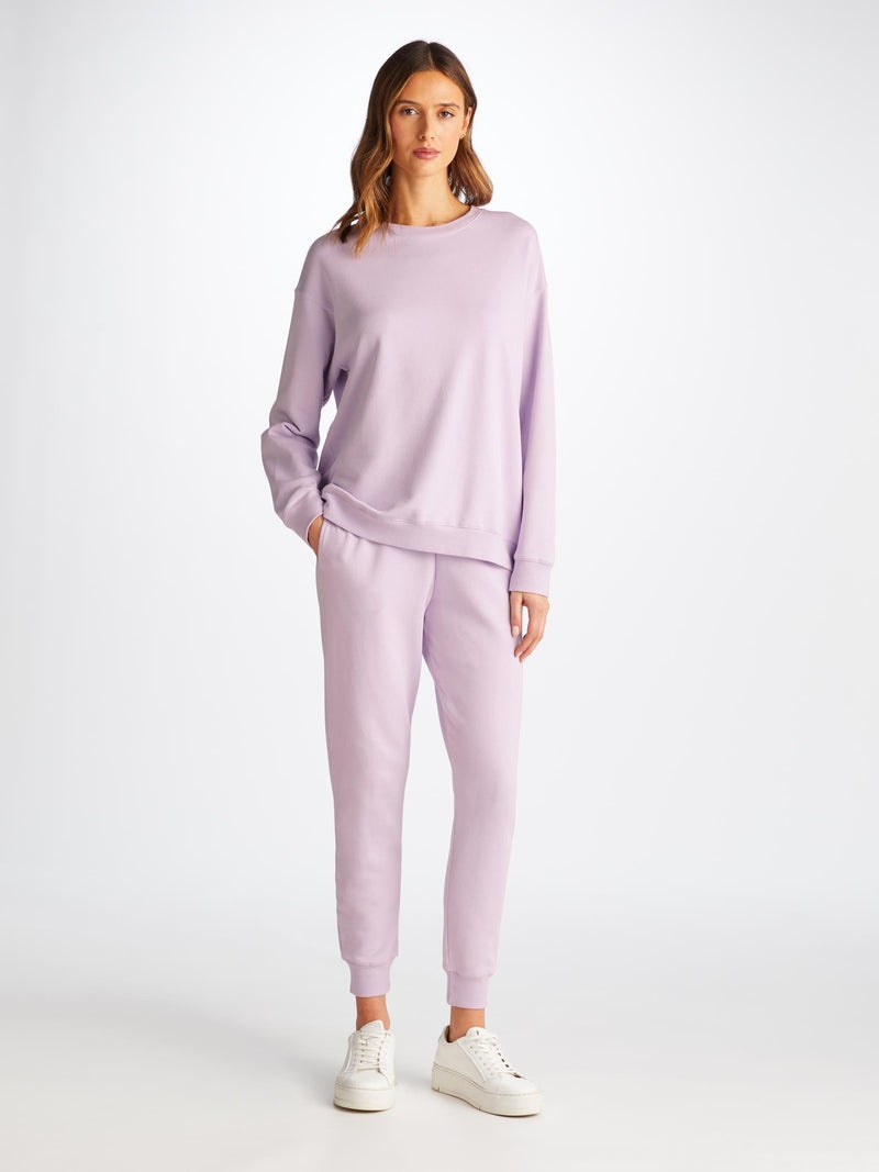 Women's Sweatshirt Quinn Cotton Modal Lilac - 3