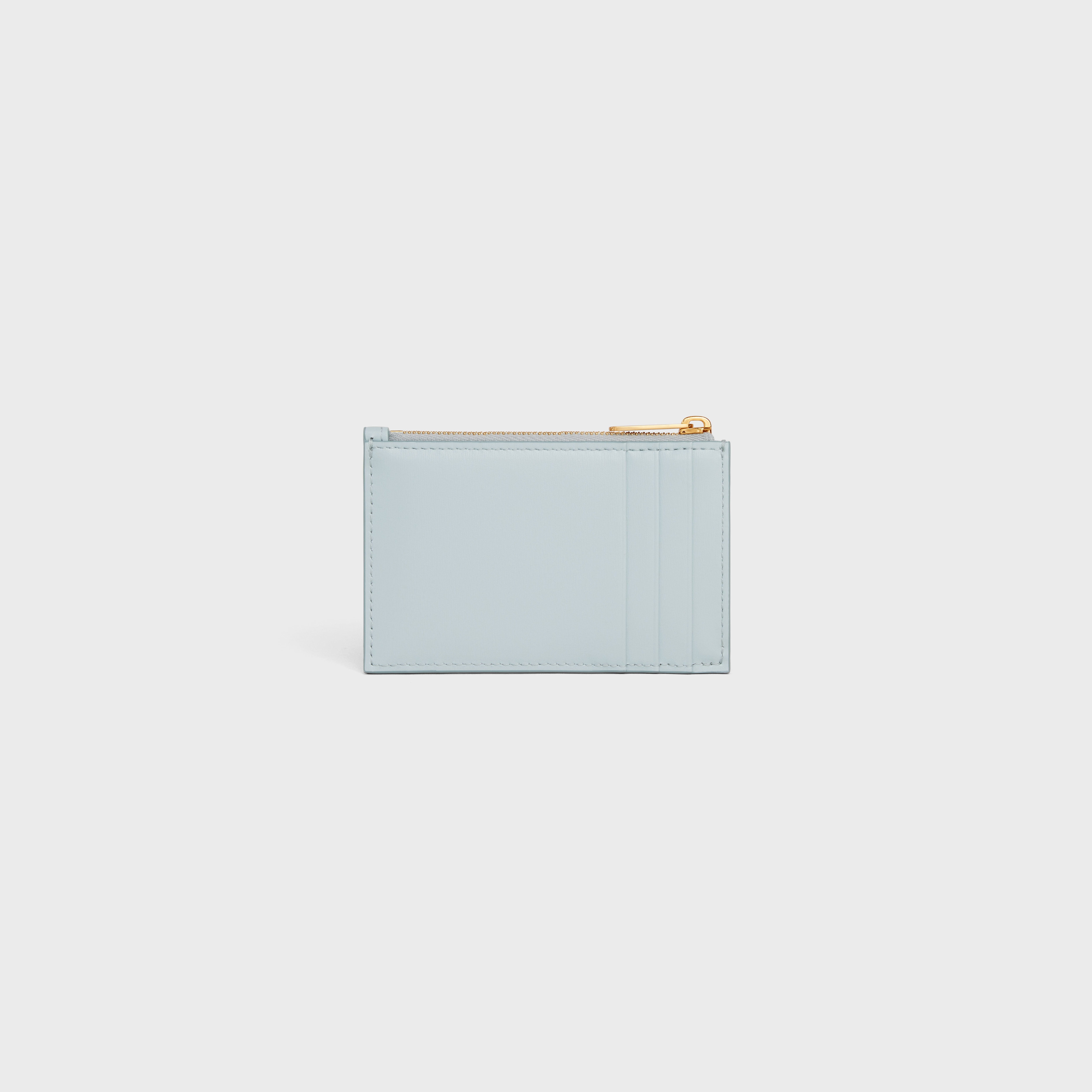 ZIPPED CARD HOLDER CUIR TRIOMPHE IN SHINY CALFSKIN - 3