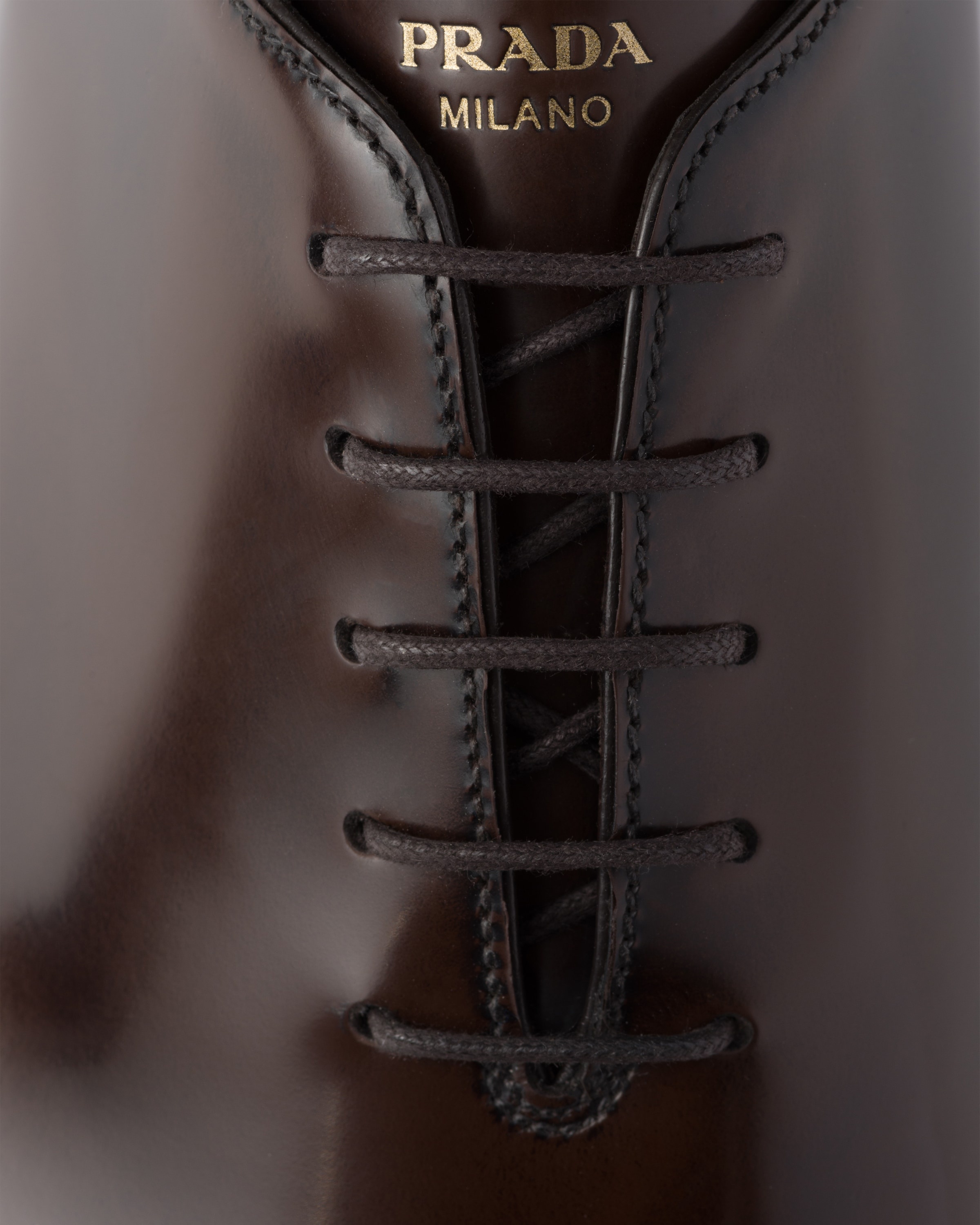Prada Brushed leather lace-ups | REVERSIBLE