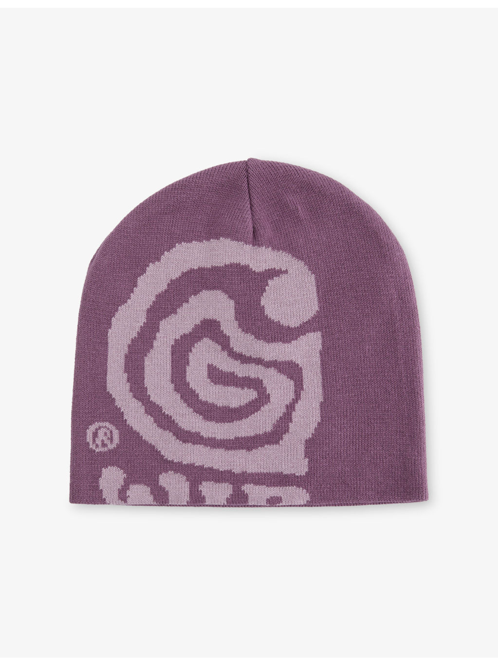 Helix Graphic-Jacquard Cotton-Blend Beanie Hat - 1