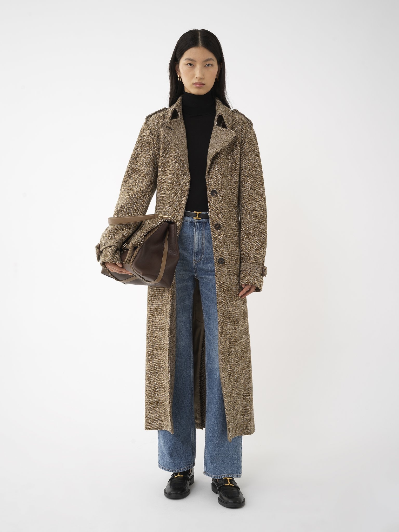 BELTED TRENCH COAT - 4