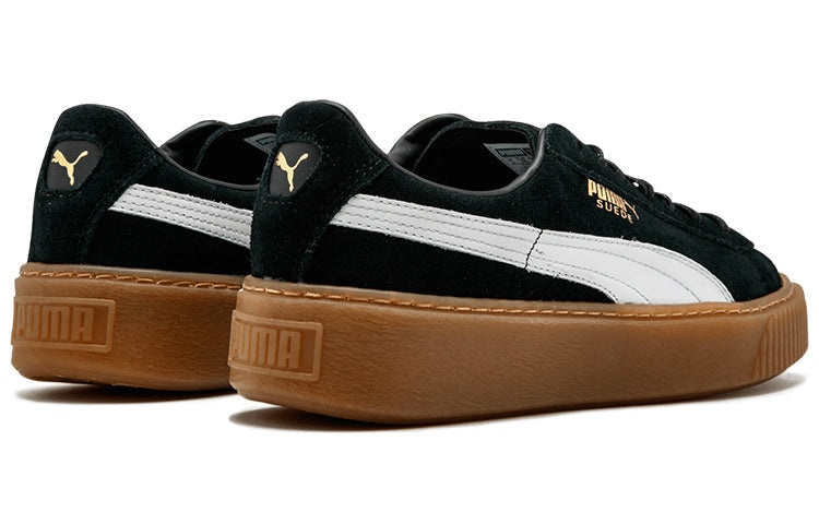 (WMNS) PUMA Suede Platform 'Black Gum' 363559-02 - 3