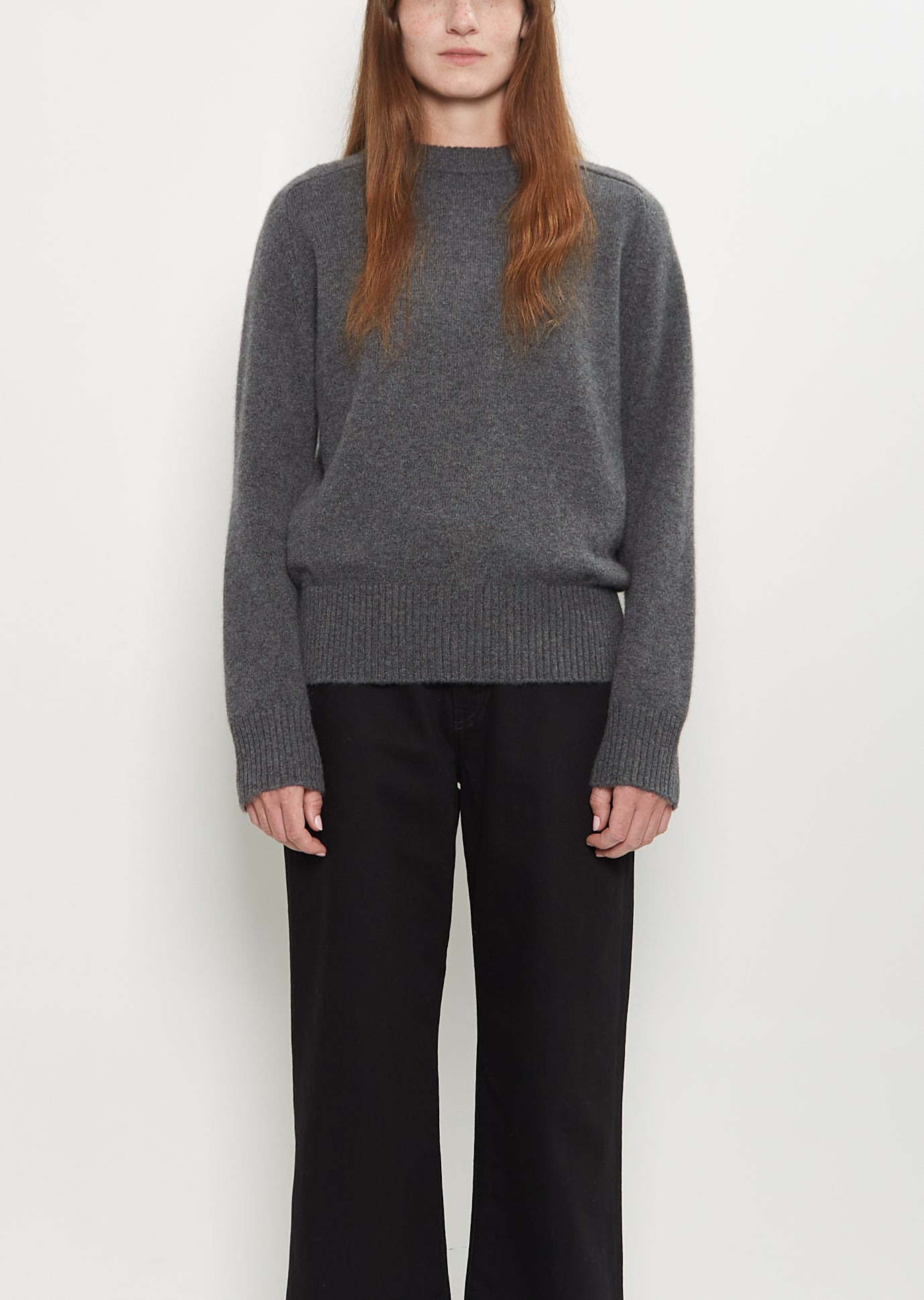 Baltra Cashmere Sweater — Anthracite Melange - 1