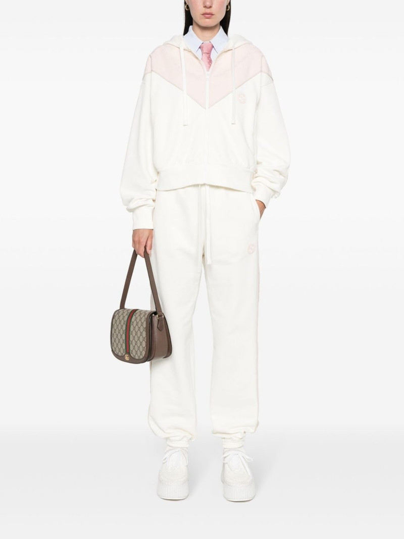 GUCCI Interlocking G-patch cotton track pants outlook