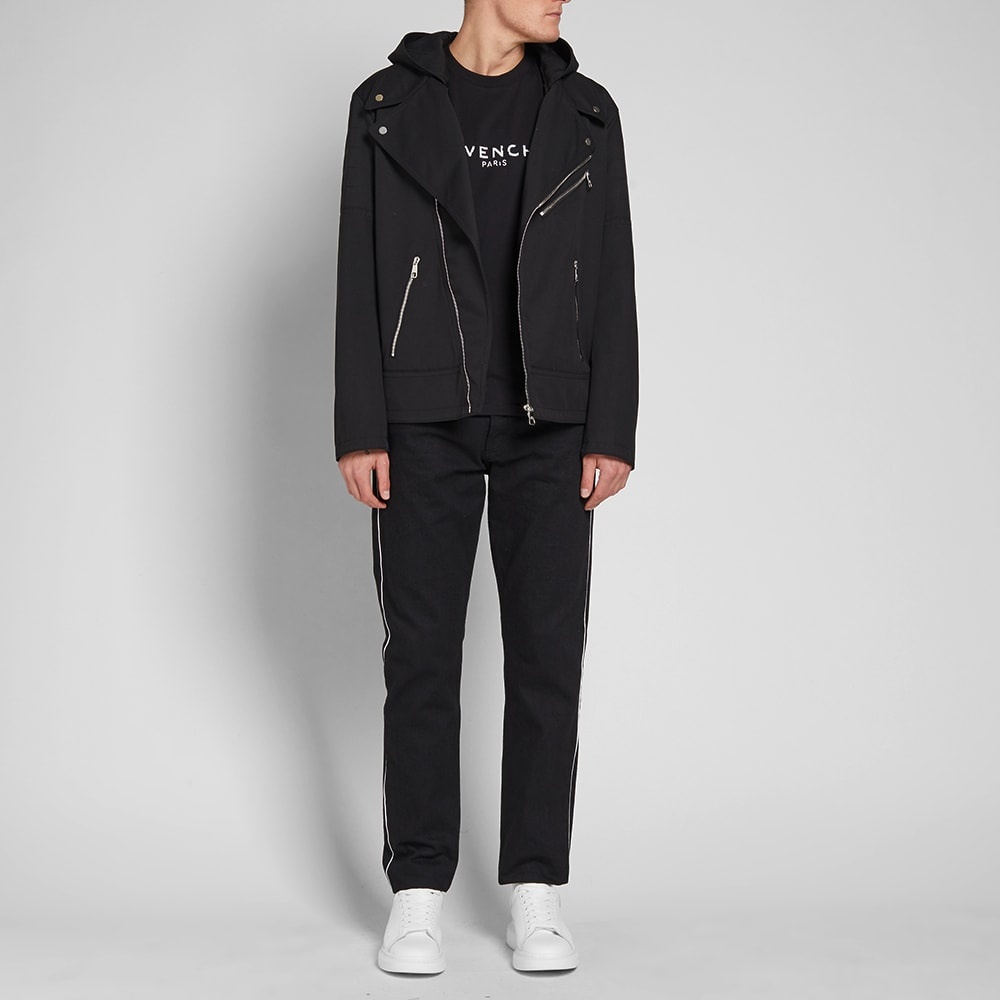 Neil Barrett Zip Hooded Biker Jacket - 9