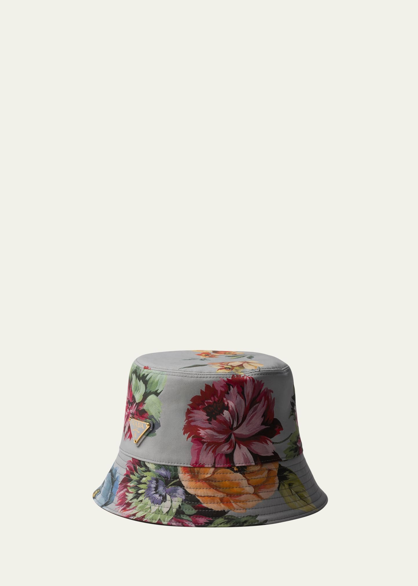 Floral Cotton Bucket Hat - 1