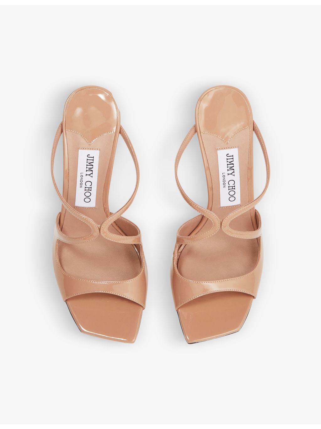 Anise 95 patent-leather heeled sandals - 4
