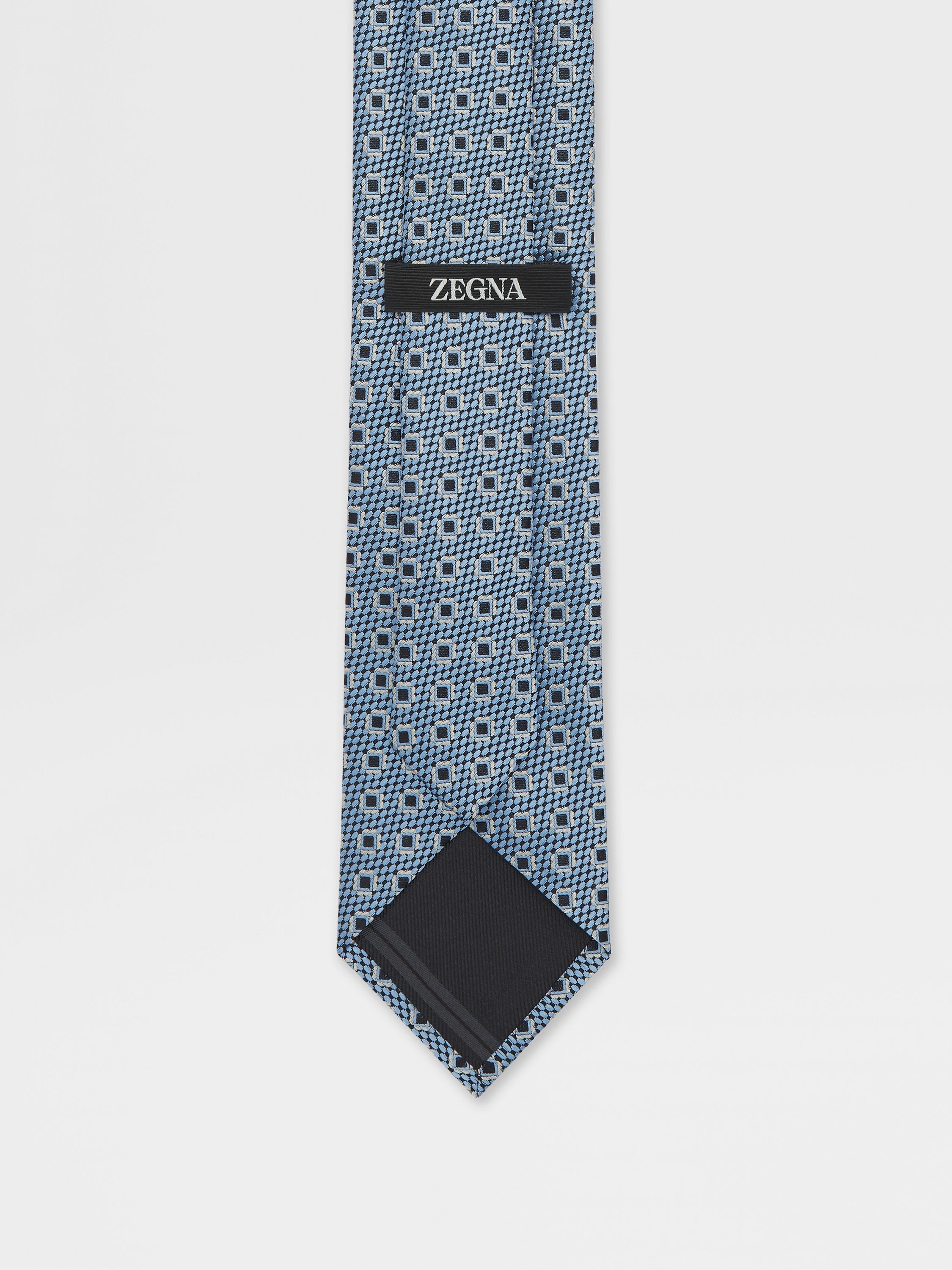 LIGHT BLUE SILK TIE - 3