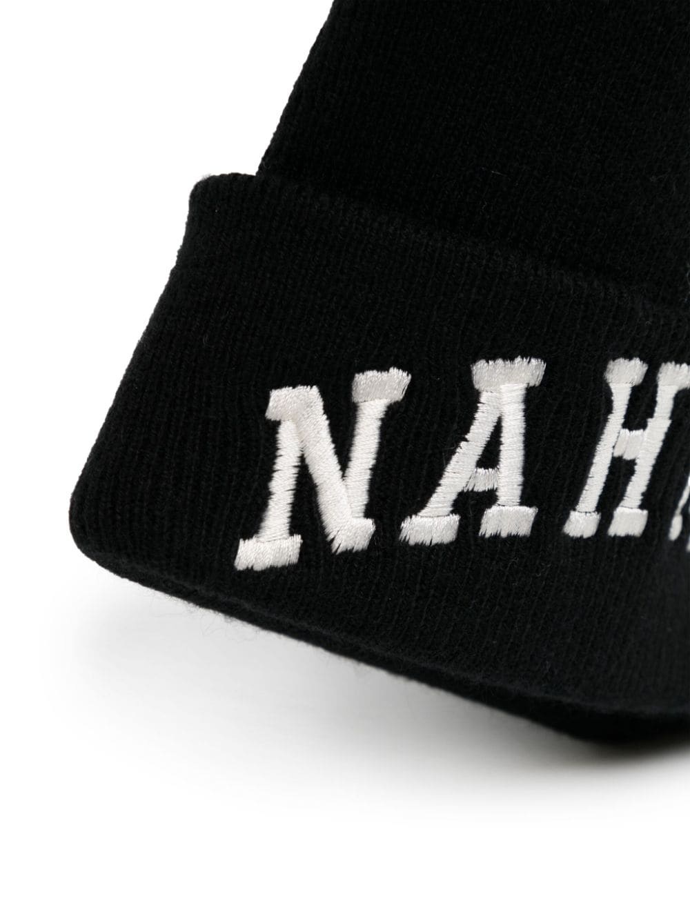 logo-embroidered wool-cashmere blend beanie - 2