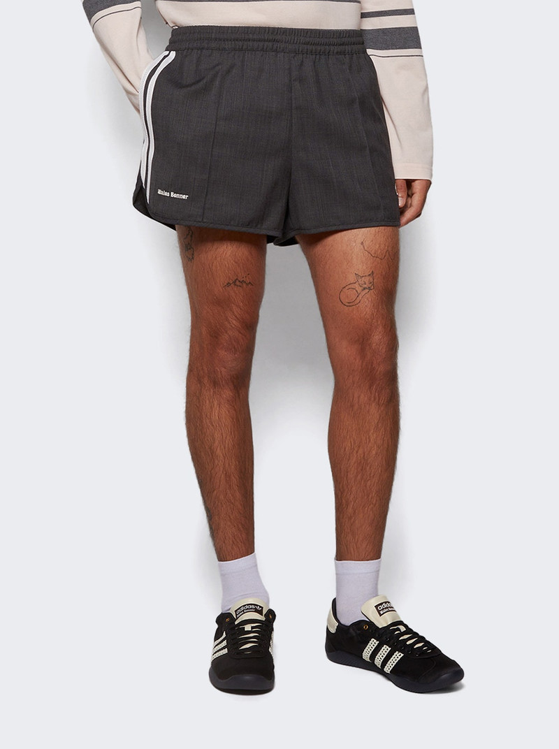 adidas X Wales Bonner Wool Shorts Dark Heather Grey outlook