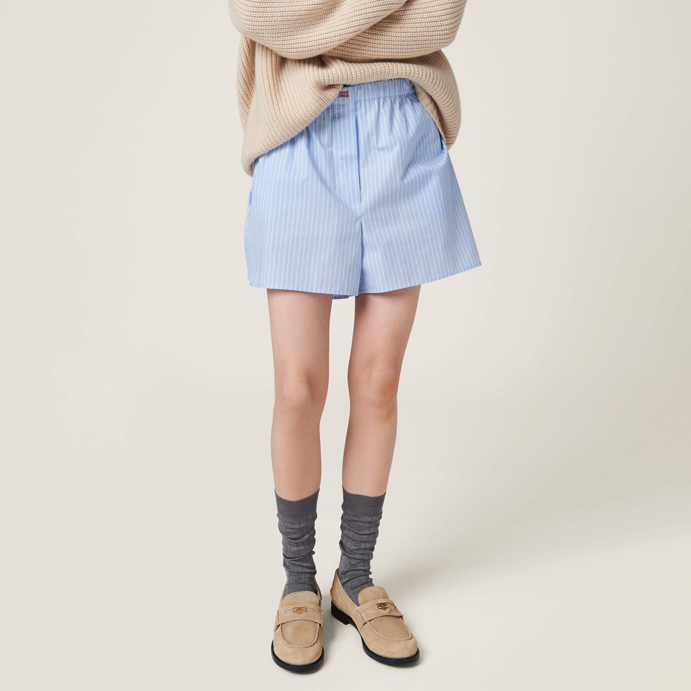 Faded suede loafers - 5