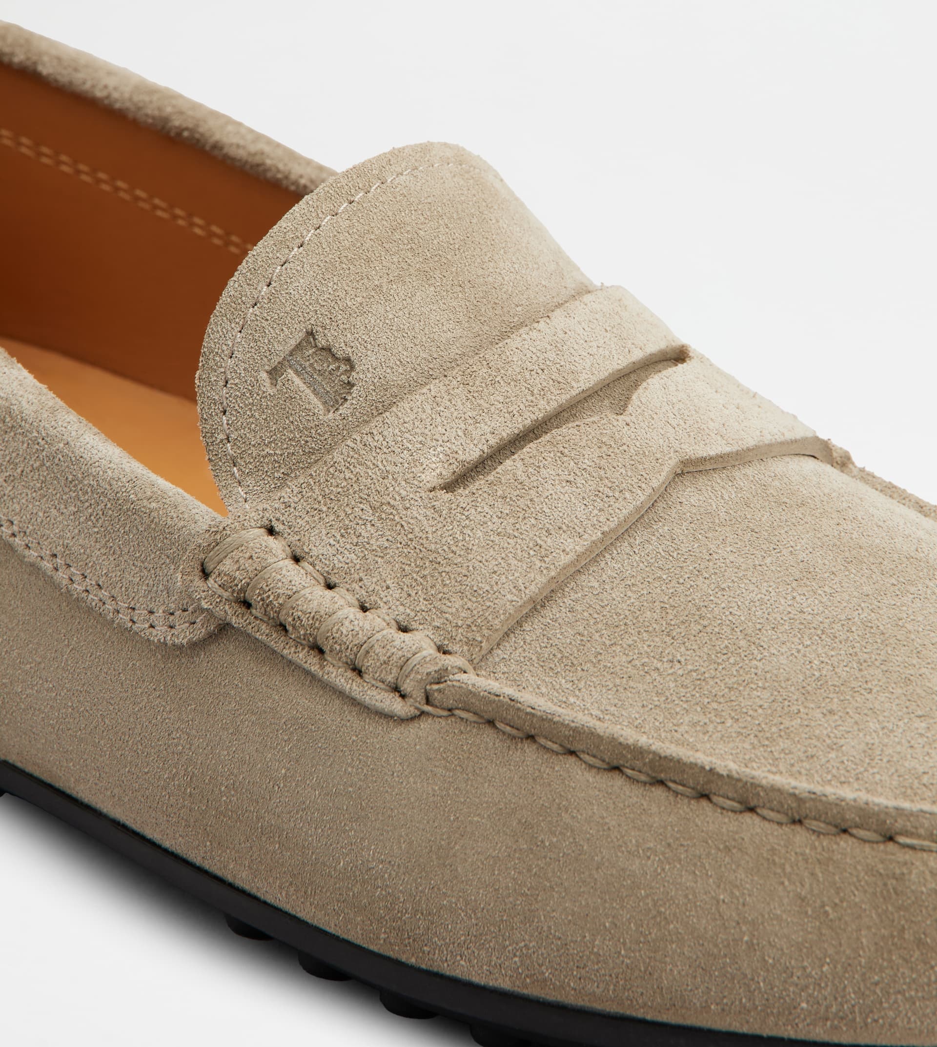 CITY GOMMINO DRIVING SHOES IN SUEDE - BEIGE - 6