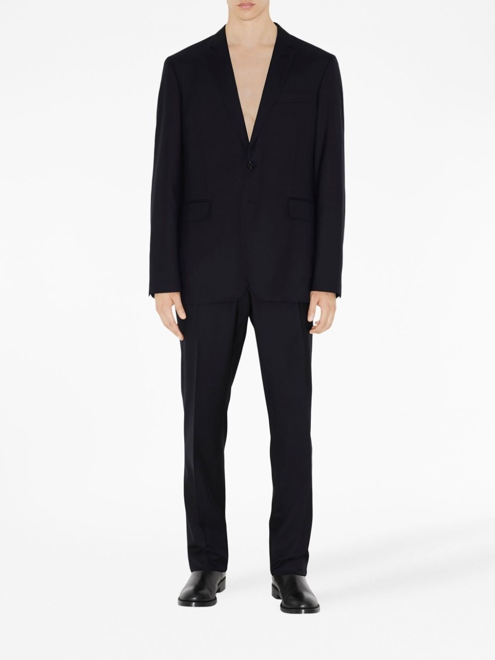 notched-collar single-breasted blazer - 2