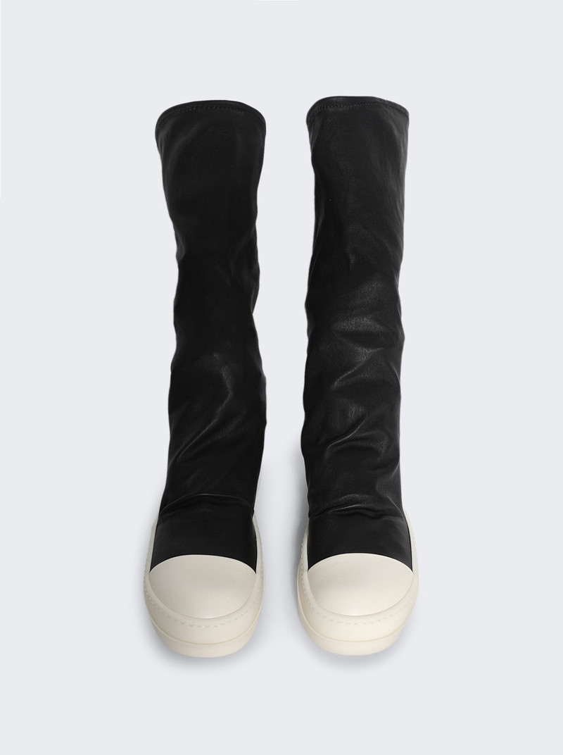 Mid-calf Sock Sneakers Black And Milk 5