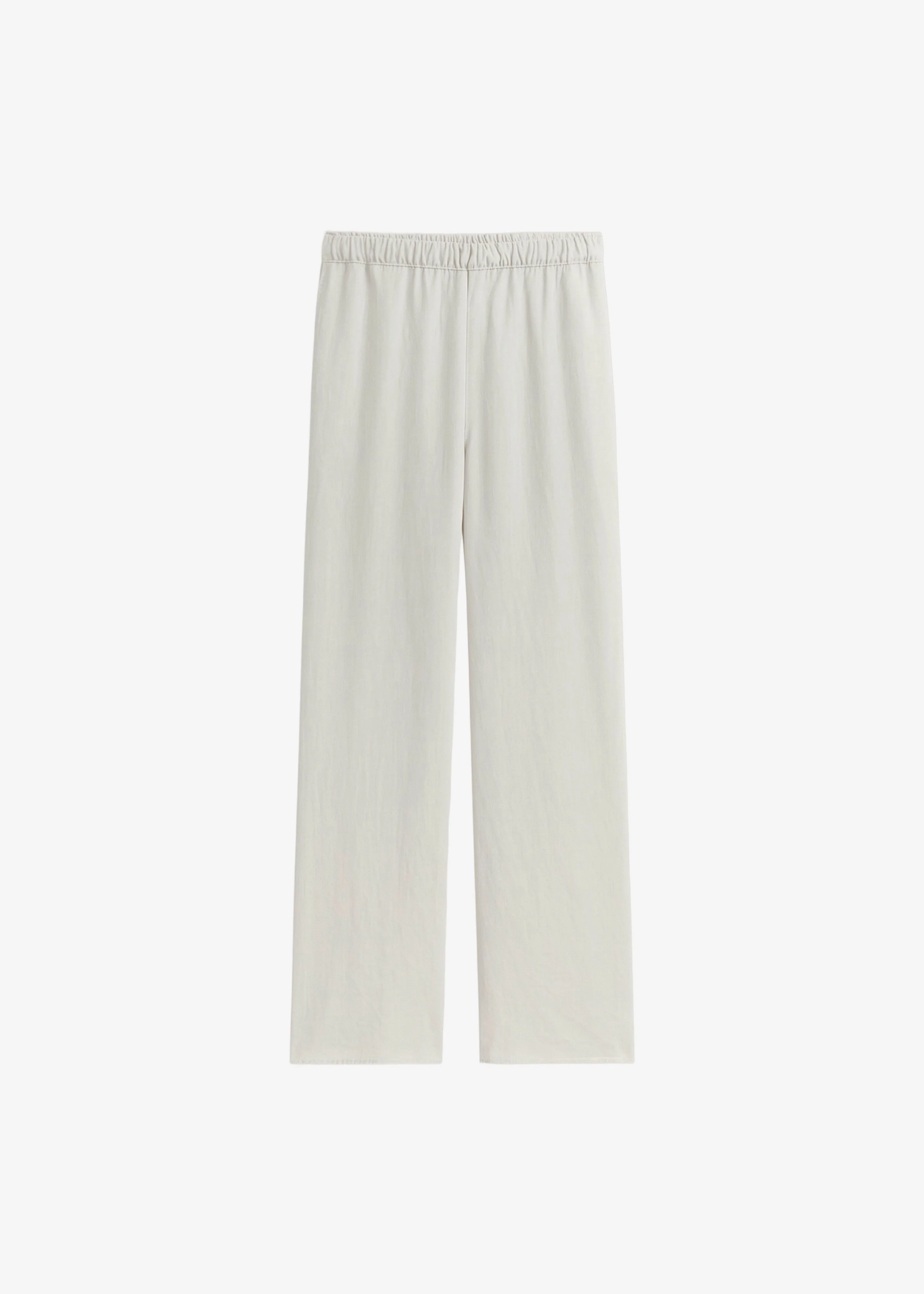Bruna Linen Soft Pants - Light Beige - 1