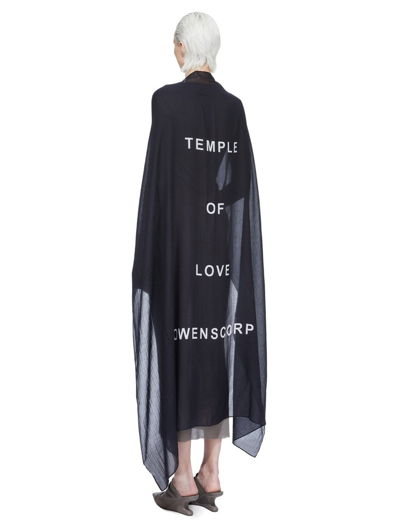 frayed printed scarf - 1
