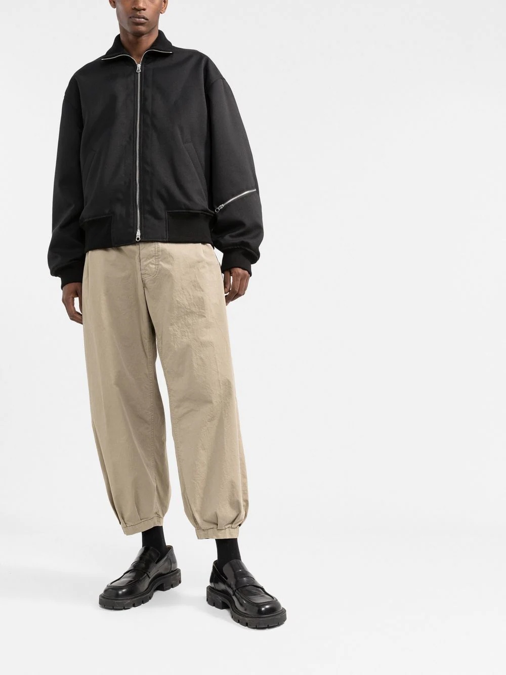 balloon-leg ankle-length trousers - 2