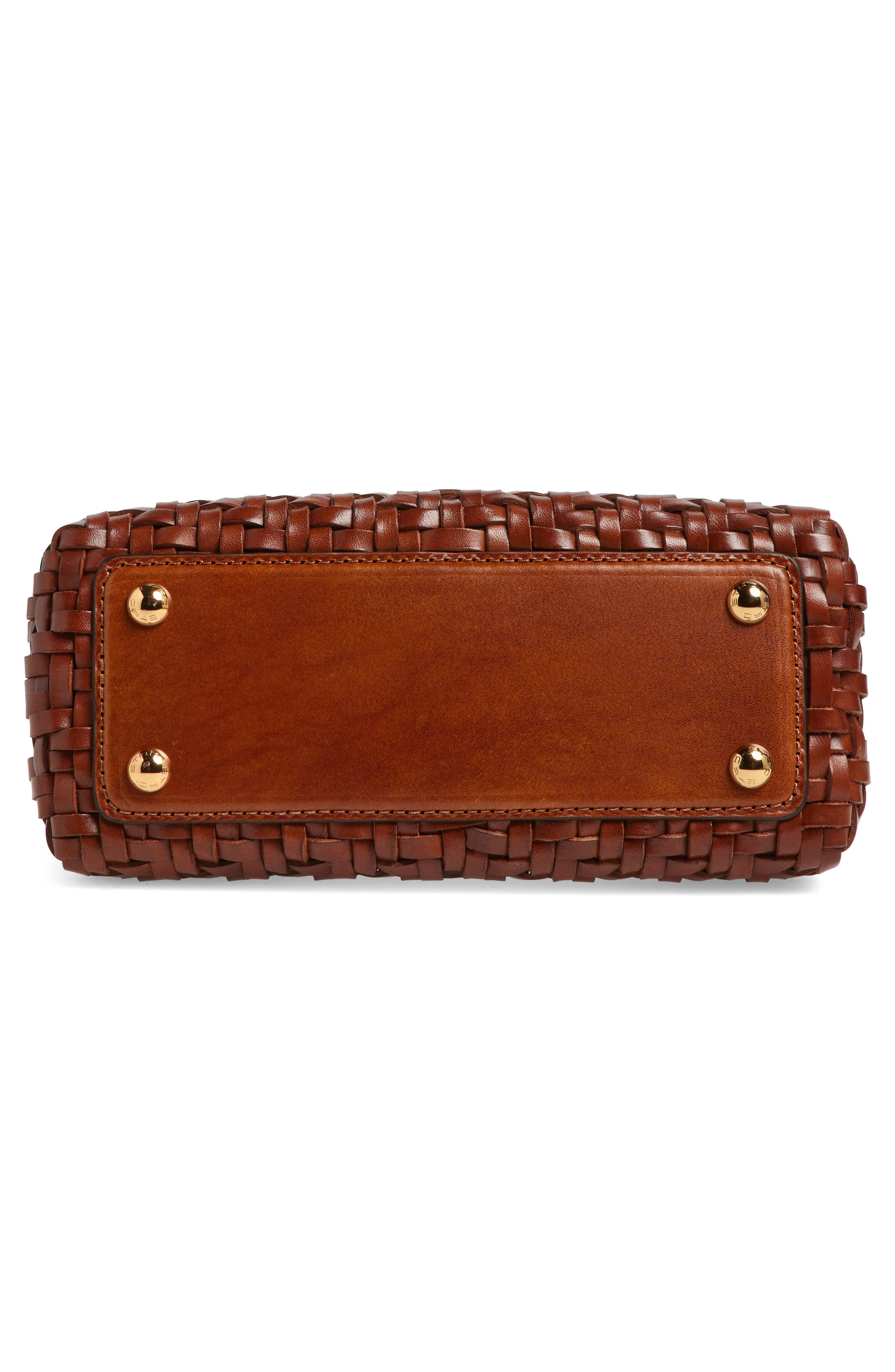 Etro Small Vela Woven Leather Shoulder Bag in M0124 Walnut at Nordstrom - 7