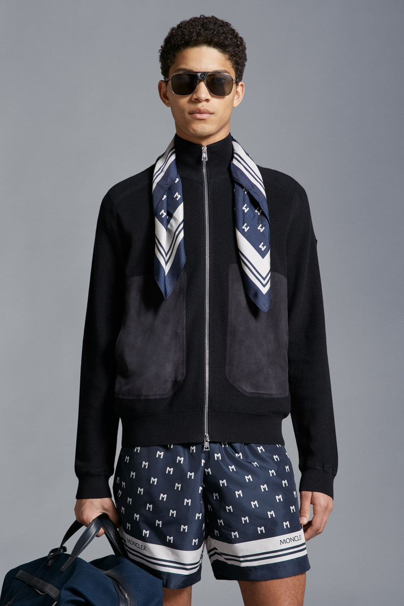 Moncler Cotton & Cashmere Zip-Up Cardigan outlook