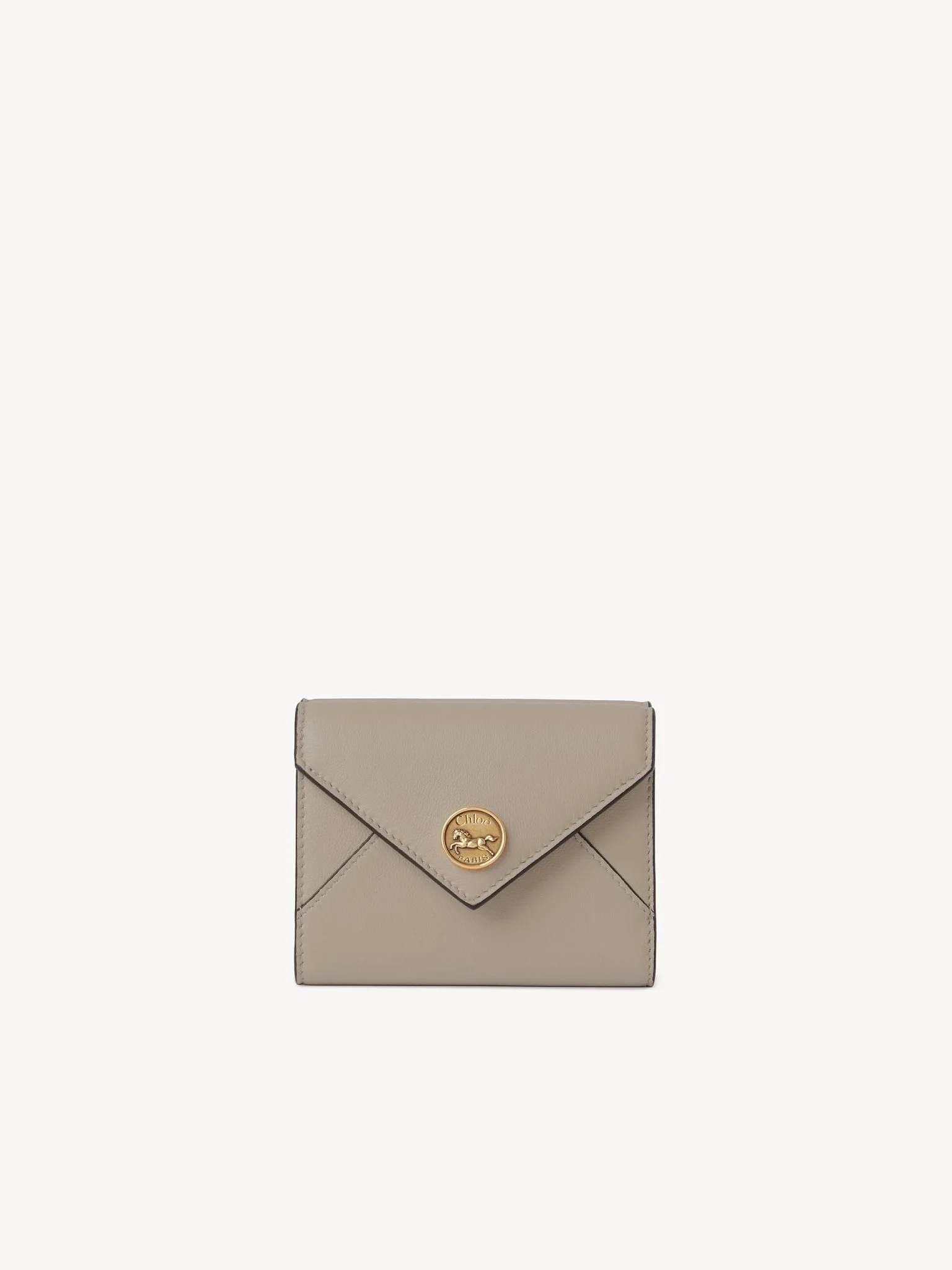 SMALL ENVELOPE TRI-FOLD IN GRAINED LEATHER - 1