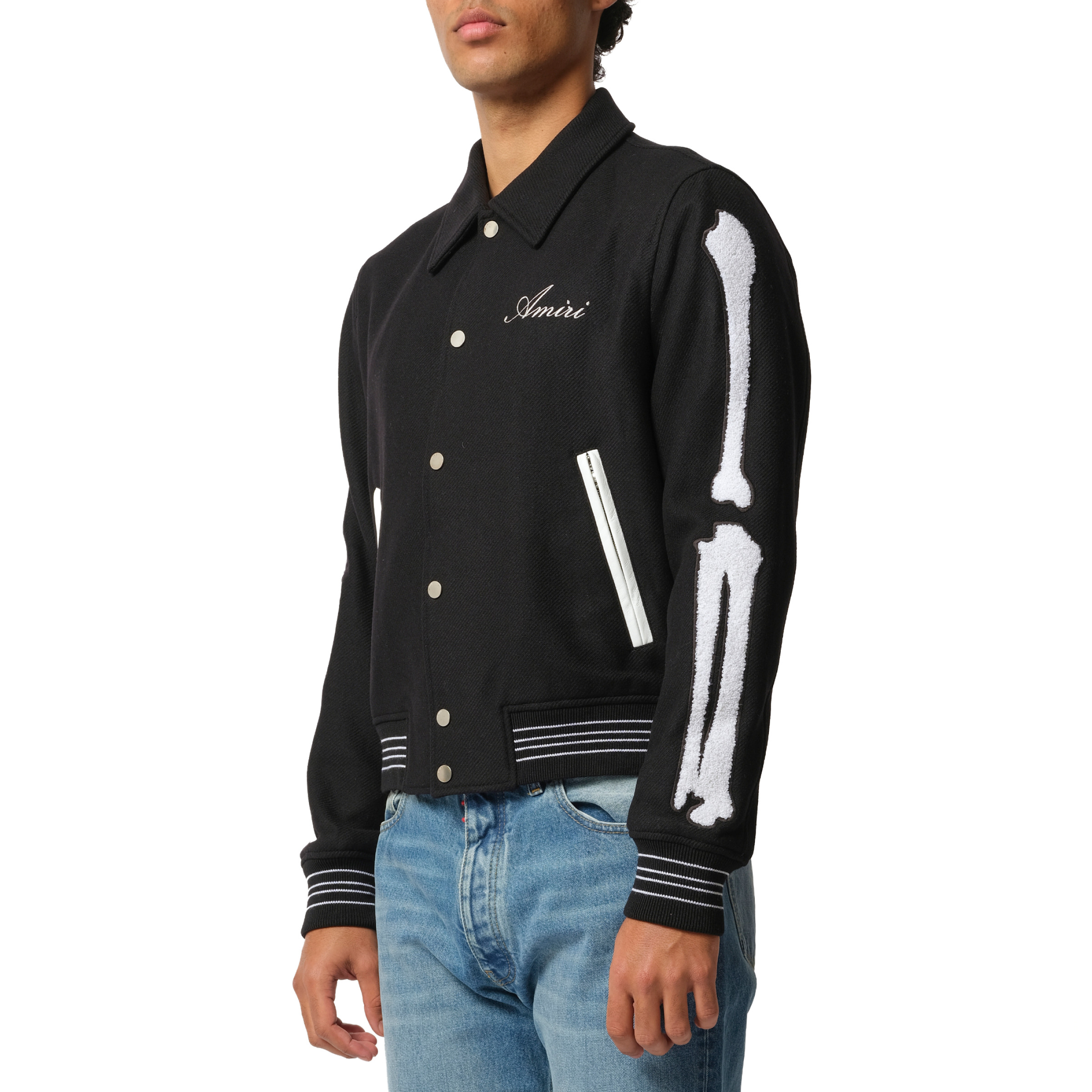 Bones Jacket in Black/White - 5