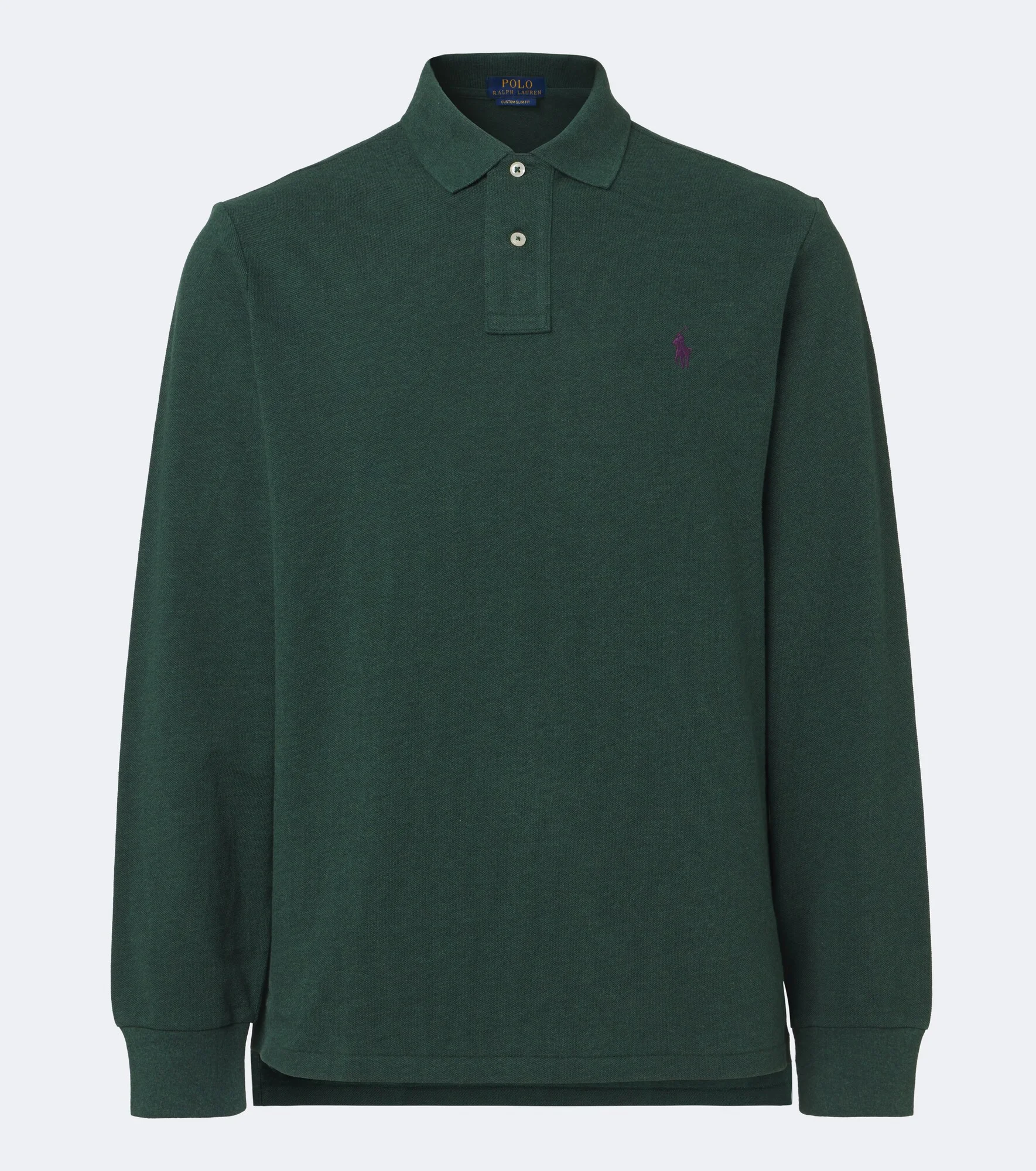 Cotton piqué polo shirt - 1