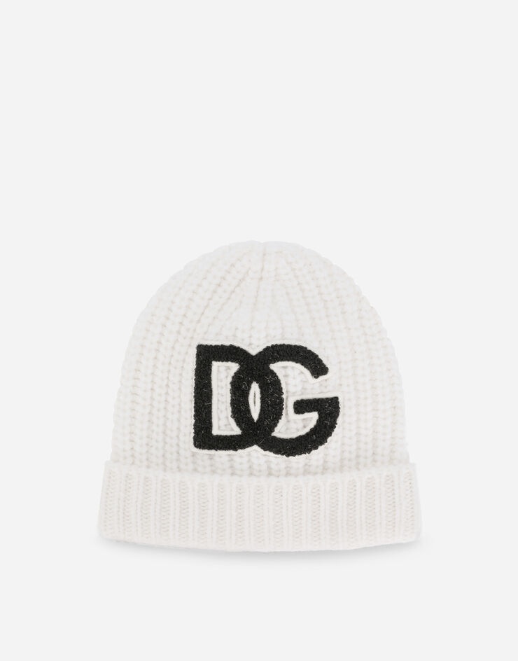 Ribbed knit hat with DG logo patch - 1
