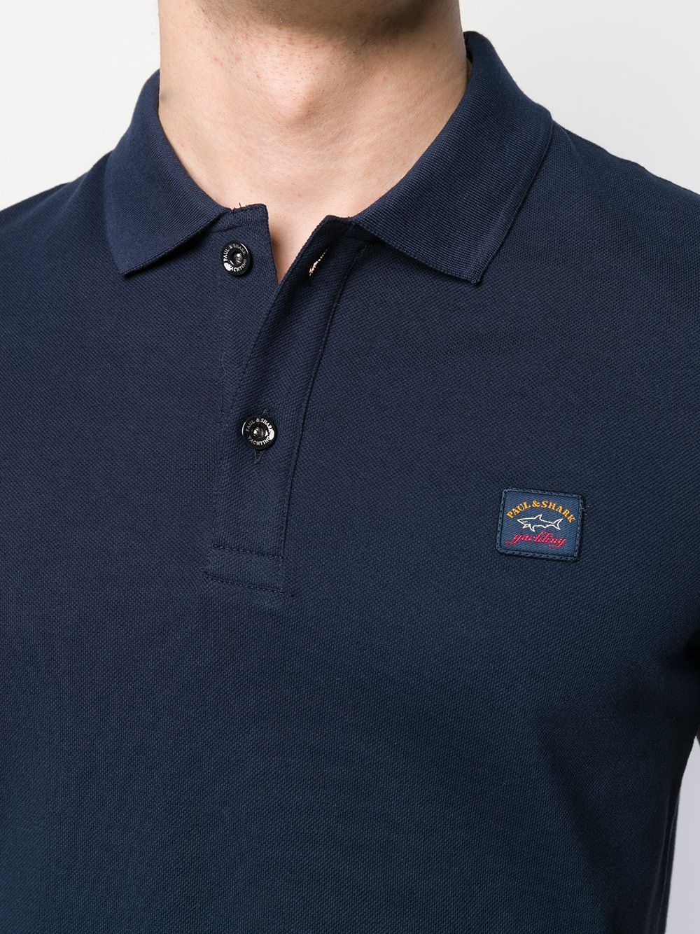 logo patch polo shirt - 5