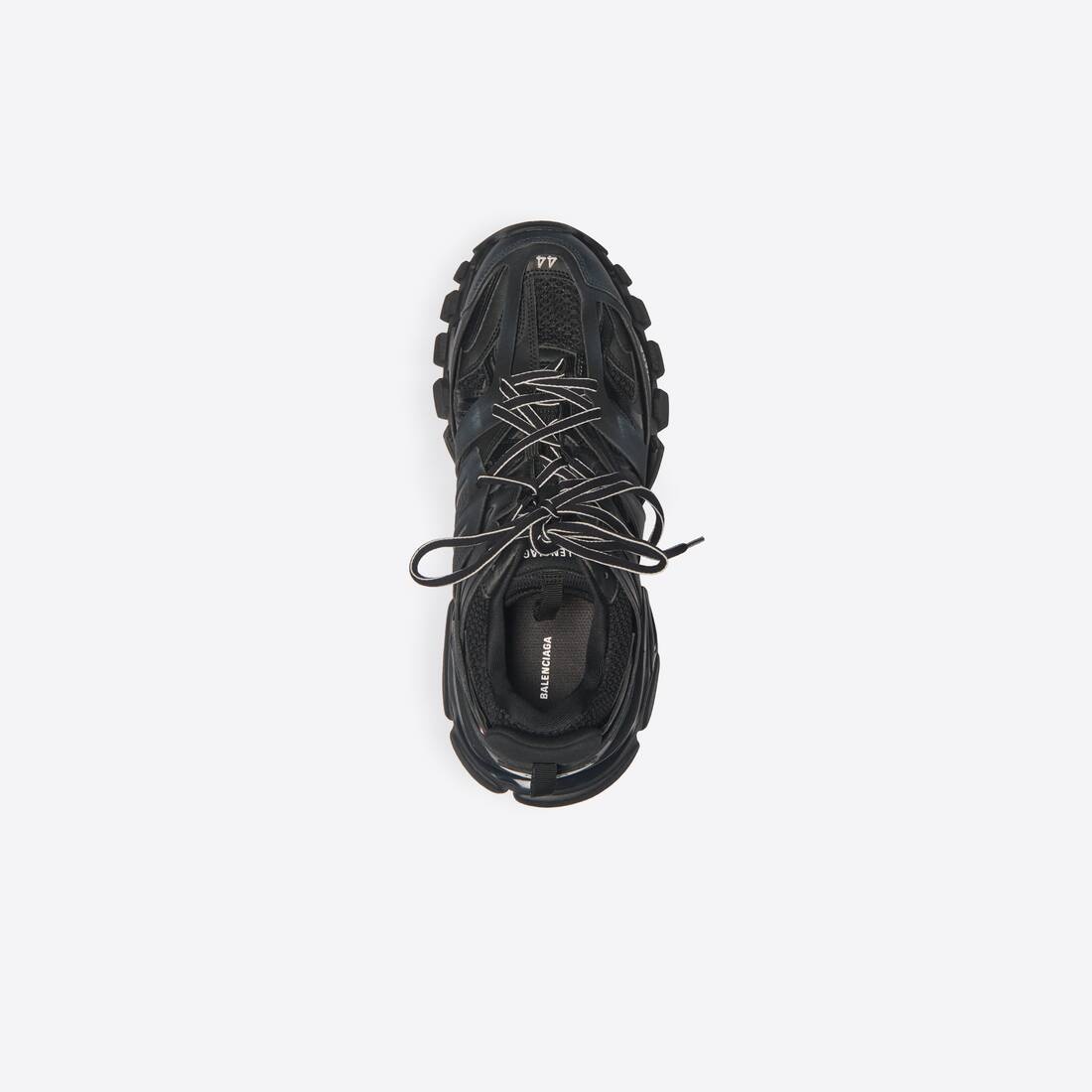 Men's Track Led Trainers in Black - 5