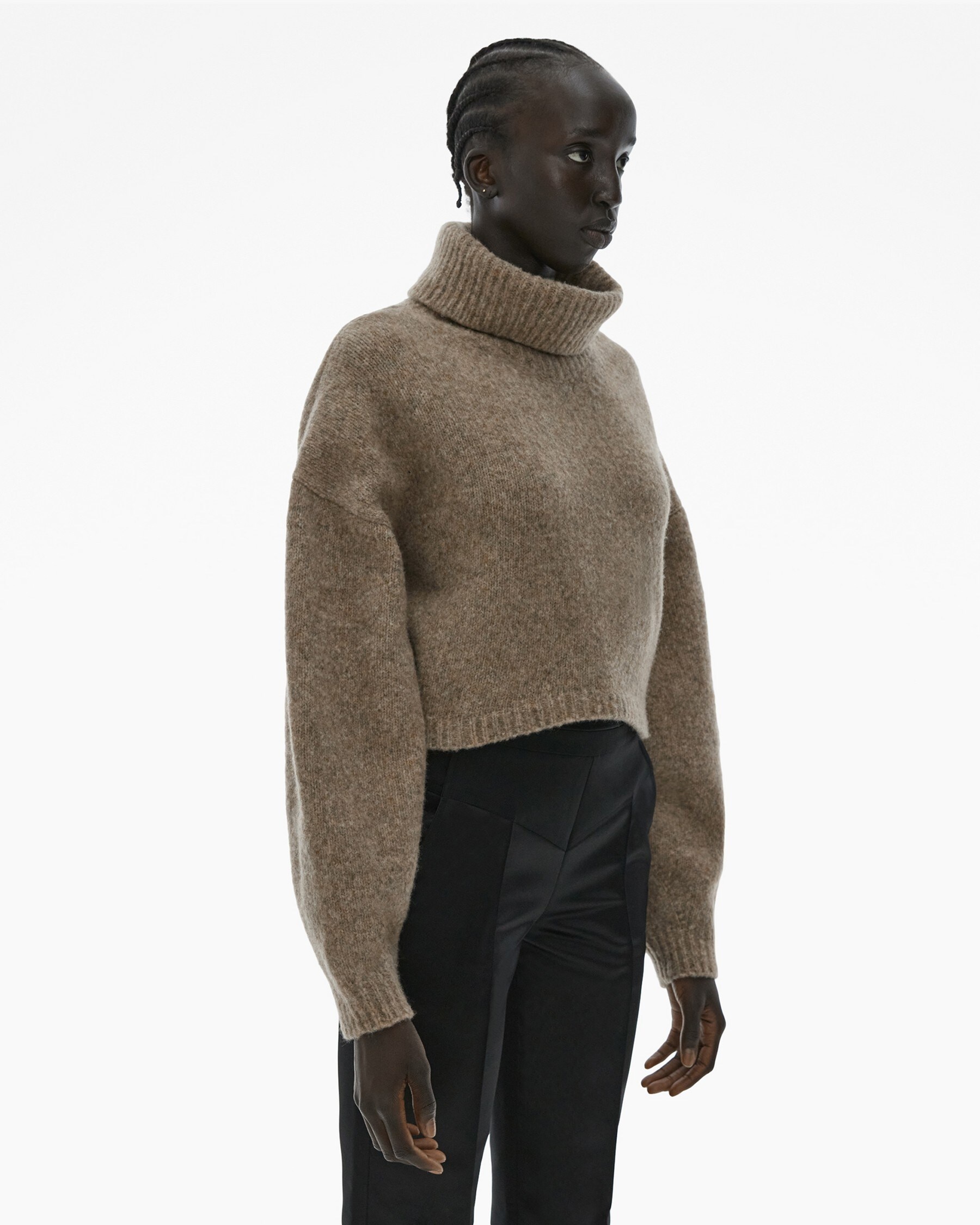 CROPPED TURTLENECK SWEATER - 5