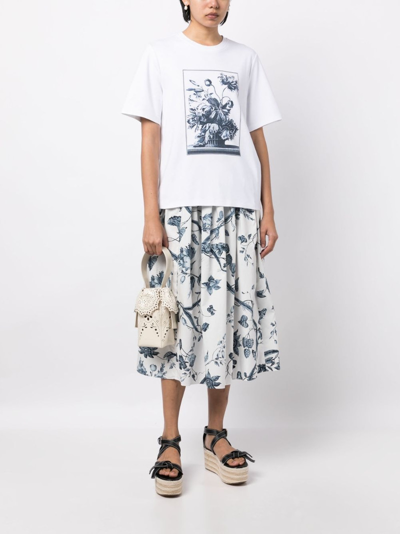Erdem graphic-print cotton T-shirt outlook