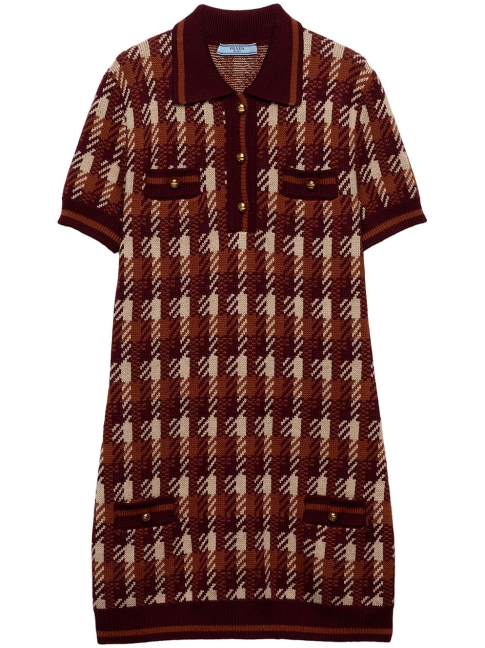 wool knit mini dress - 1