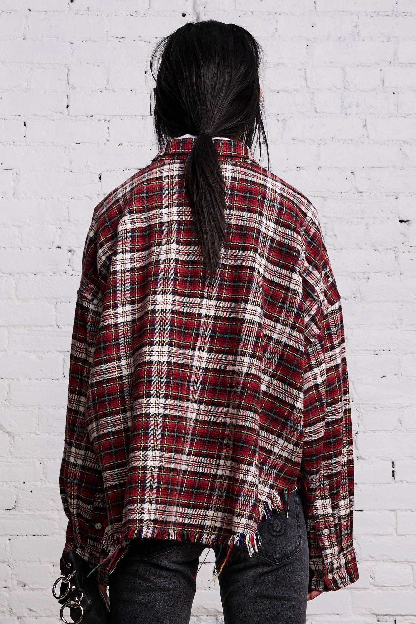 CROPPED DROP NECK - RED AND ECRU - 6