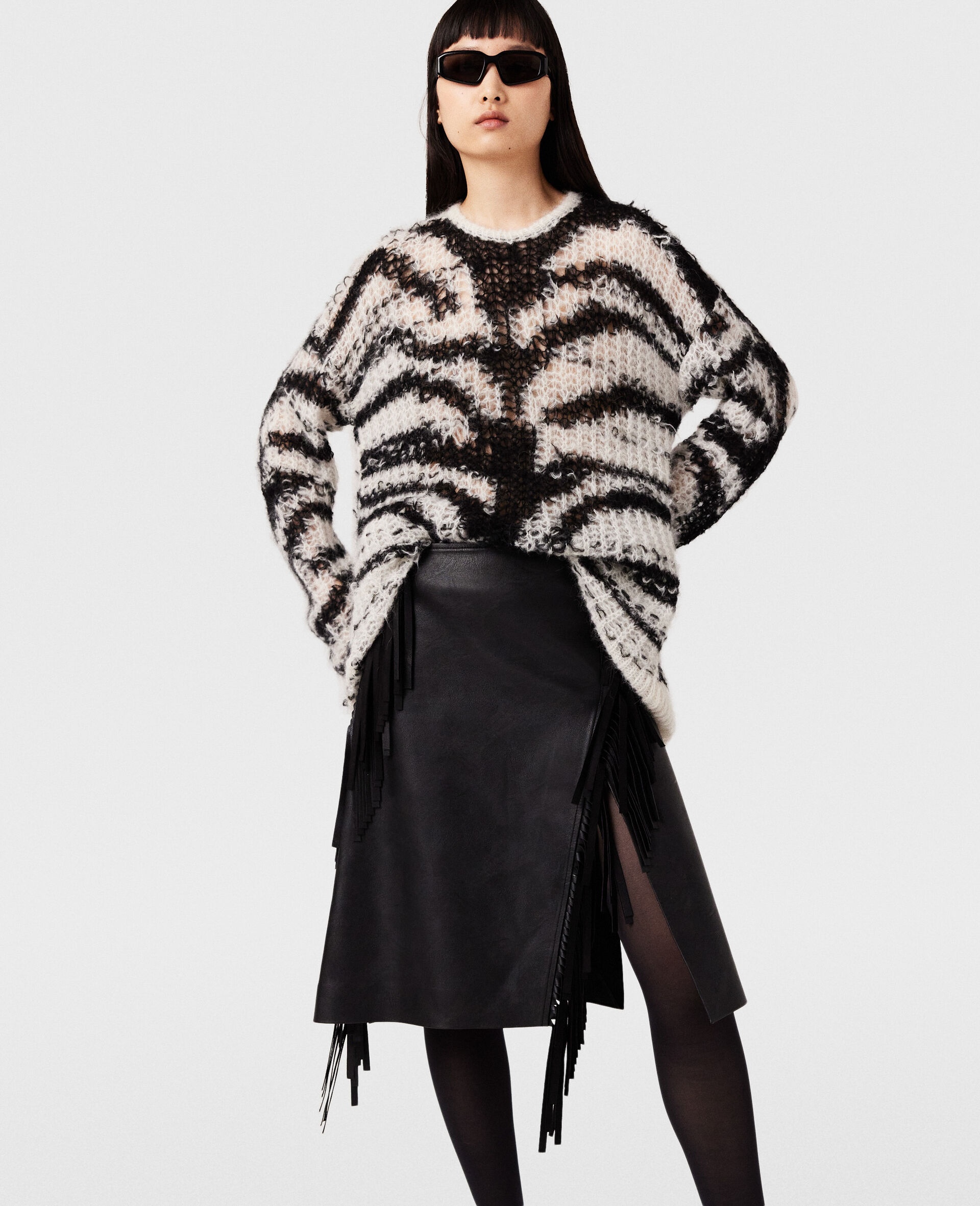 Stella McCartney Fringed Alter Mat skirt | julianfashion