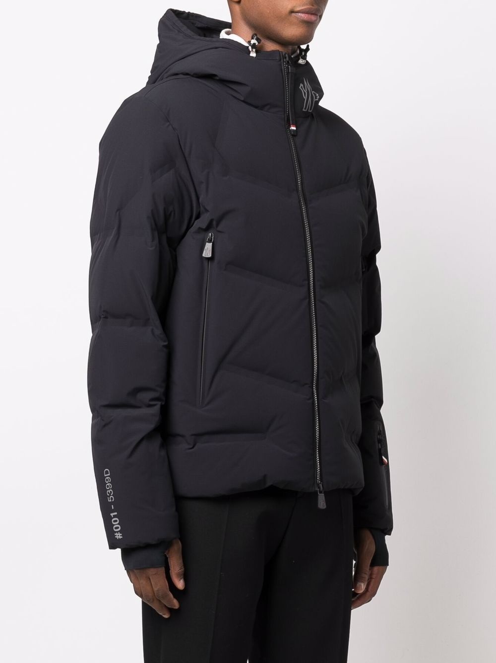 logo-print down jacket - 3