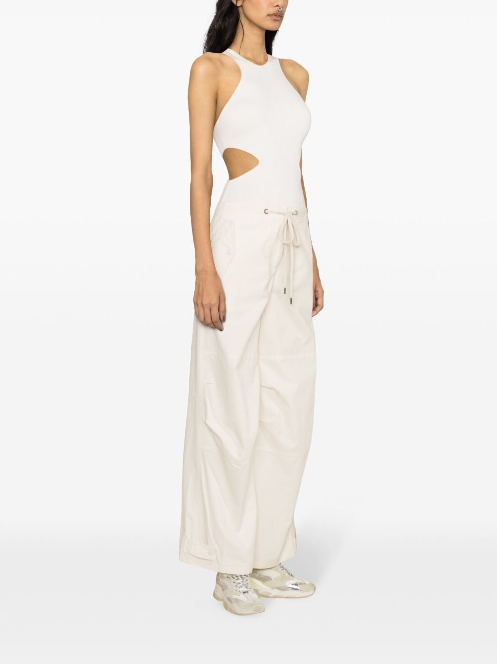 ripstop cotton cargo trousers - 3