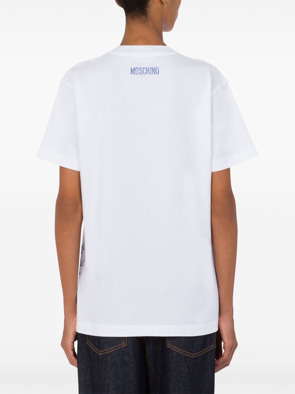 cartoon-print T-shirt - 3