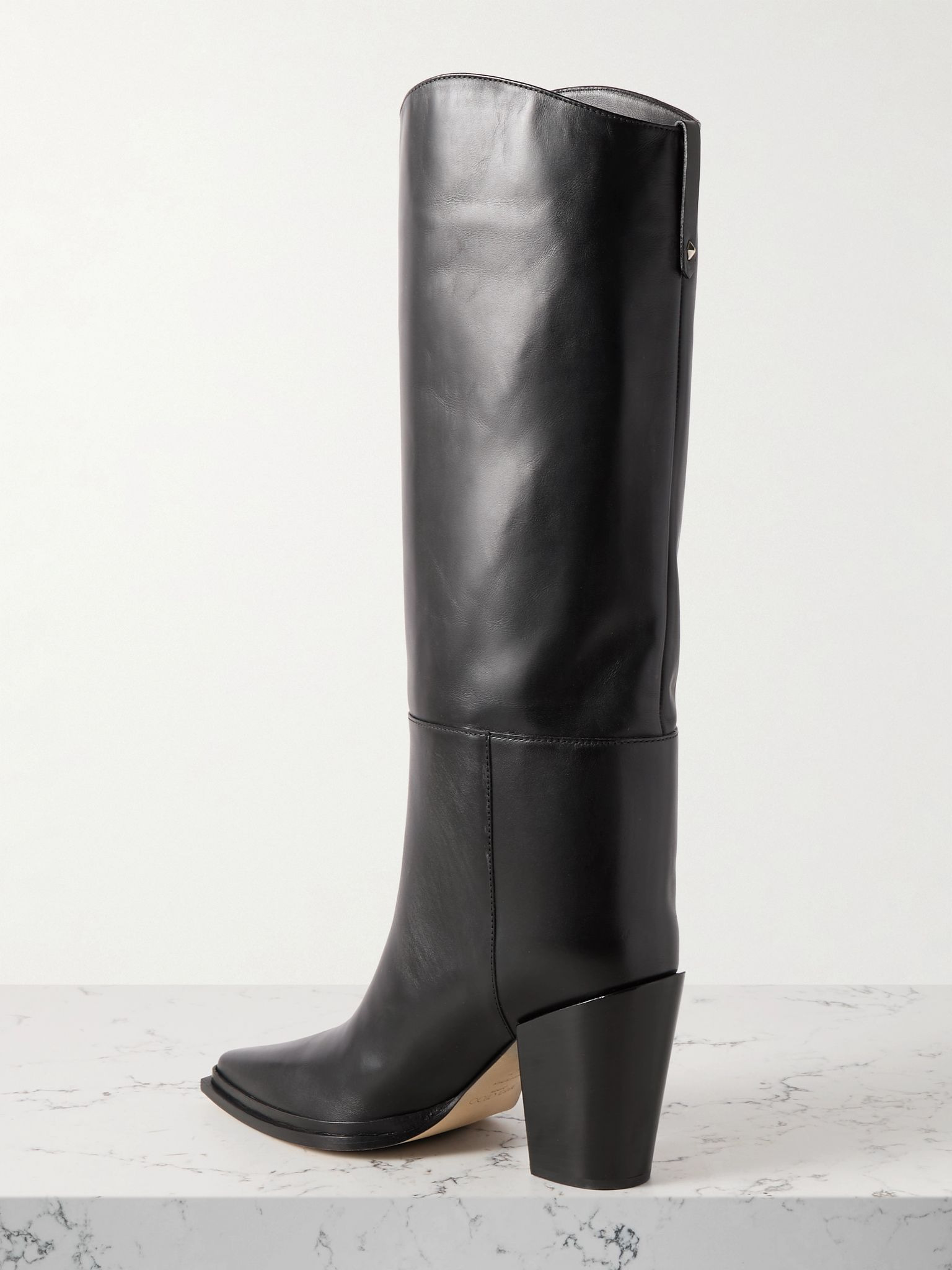 Cece 80 leather knee boots Black - 3