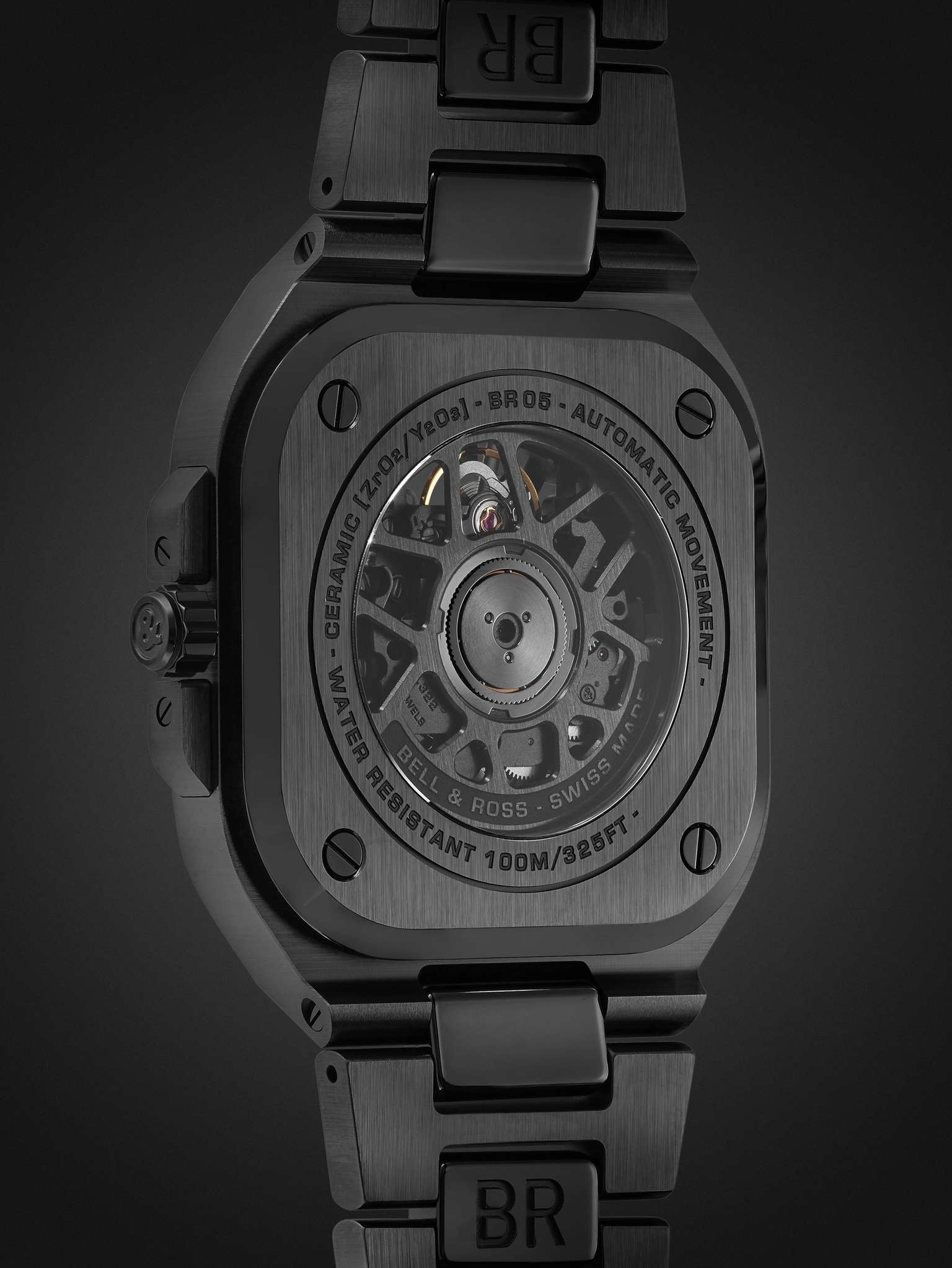 BR 05 Skeleton Automatic 41mm Black Ceramic and Steel Watch, Ref. No. BR05A-BL-SK-CE/SCE - 5