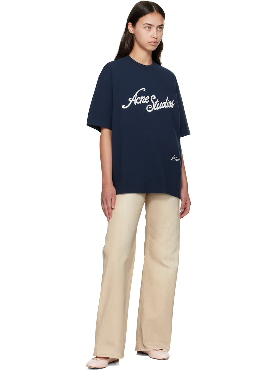 Navy Relaxed Fit Logo T-shirt - 4
