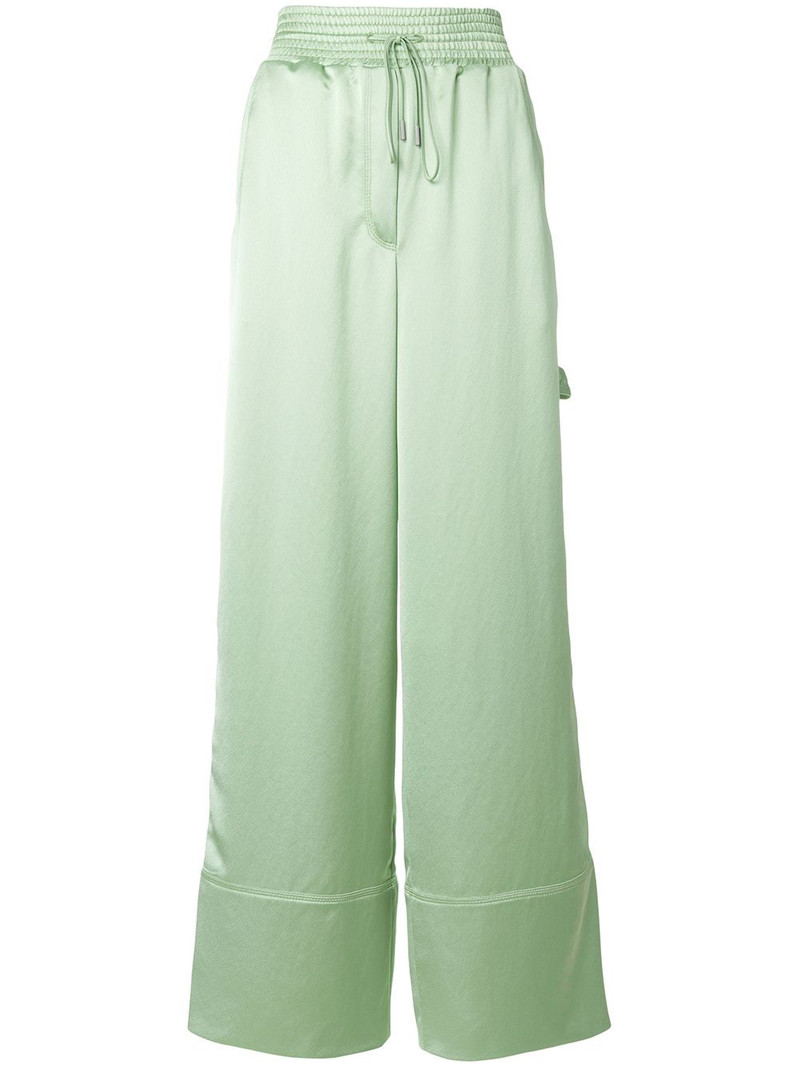 satin wide-leg trousers 1