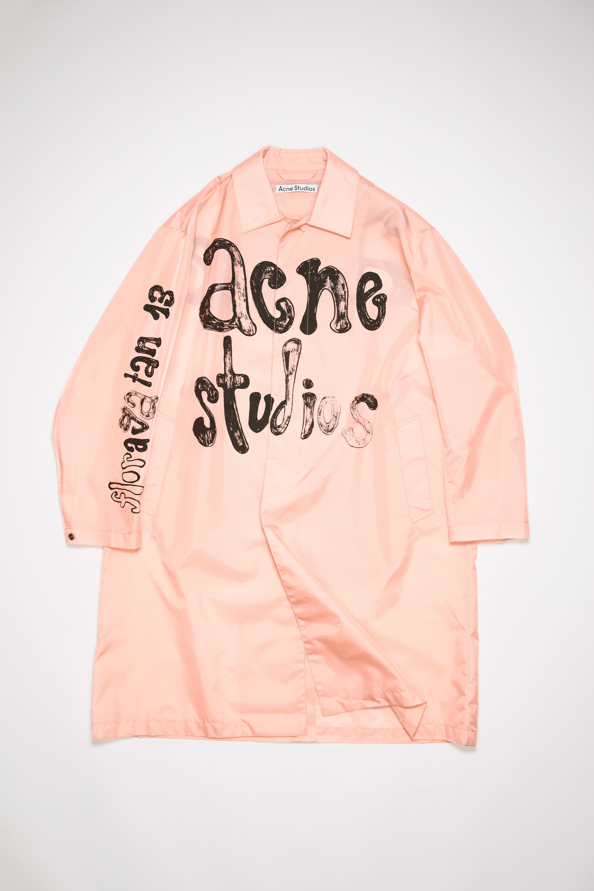 Nylon logo coat - Peach pink - 7